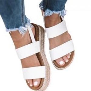 Dirty laundry espadrille plataform sandals sz 8